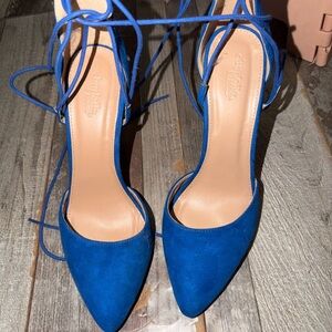 Blue Strappy Heels